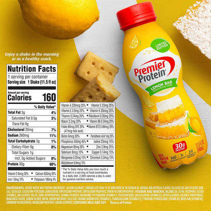 Premier Protein 30g Protein Shake (New Limited-Time Flavors) - Lactose Free, Nutrients to Support Immune Health